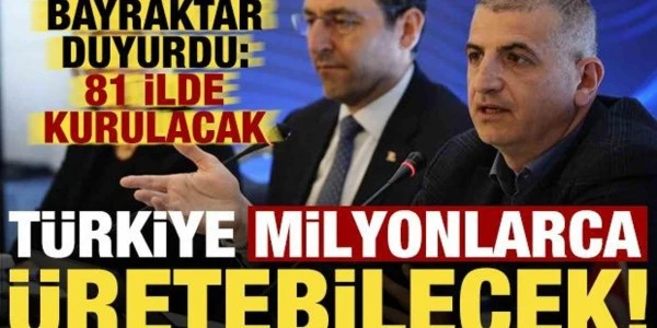 Bayraktar: 81 ilde dron merkezleriyle milyonlarca üretim hedefi