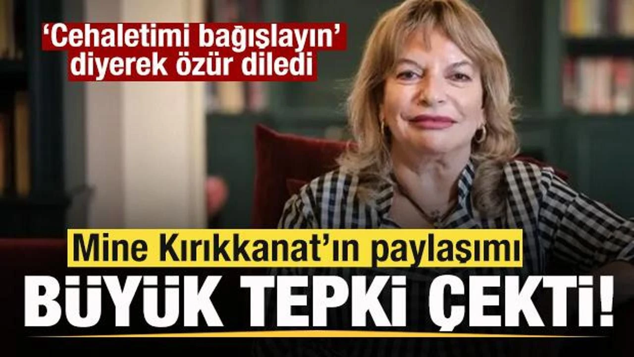 Mine Kırıkkanat’ın ‘kılıç artığı’ paylaşımına tepki yağdı