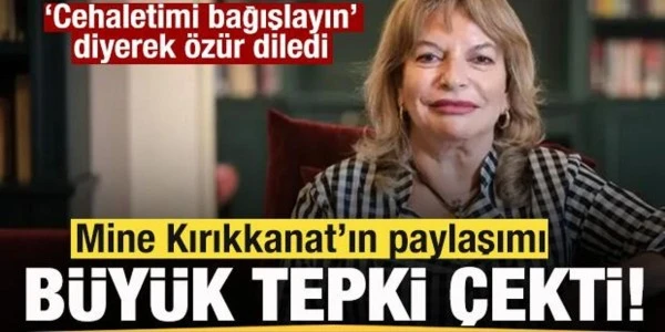 Mine Kırıkkanat’ın ‘kılıç artığı’ paylaşımına tepki yağdı