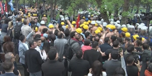 Ankara'da madenci eylemi: 36 milyon yatırıldı, eylem sürüyor