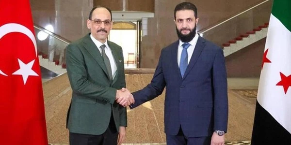 MİT Başkanı İbrahim Kalın Şam'da, Eş-Şara ile görüşme