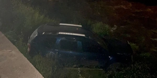 Bursa'da kontrolden çıkan otomobil dereye uçtu; sürücü kaçtı