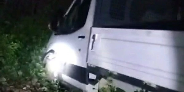 Bursa İnegöl'de kamyonet şarampole uçtu; sürücüye 150 bin lira ceza