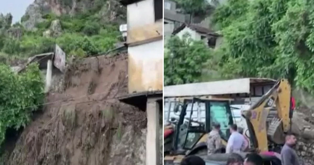 Hatay'da sağanak hayatı felç etti: Antakya'da heyelan
