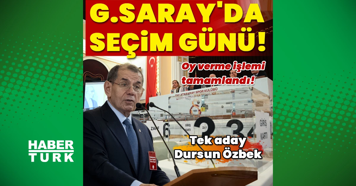 Galatasaray'da olağan seçimli genel kurul bugün: Tek aday Özbek