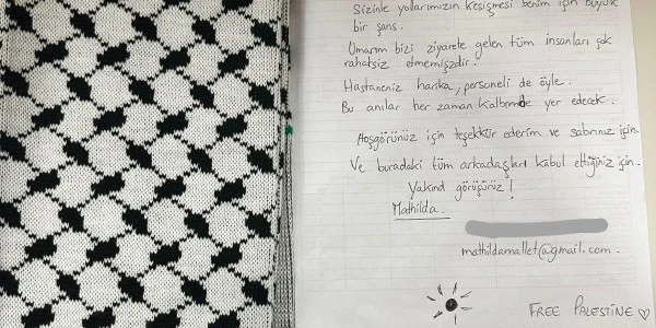 Sumud Filosu aktivisti Mallet'ten Türk sağlıkçılarına teşekkür