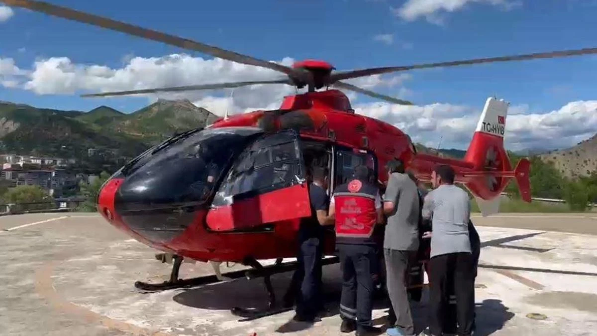 Tunceli'de ayı saldırısında yaralanan kişi helikopterle kaldırıldı