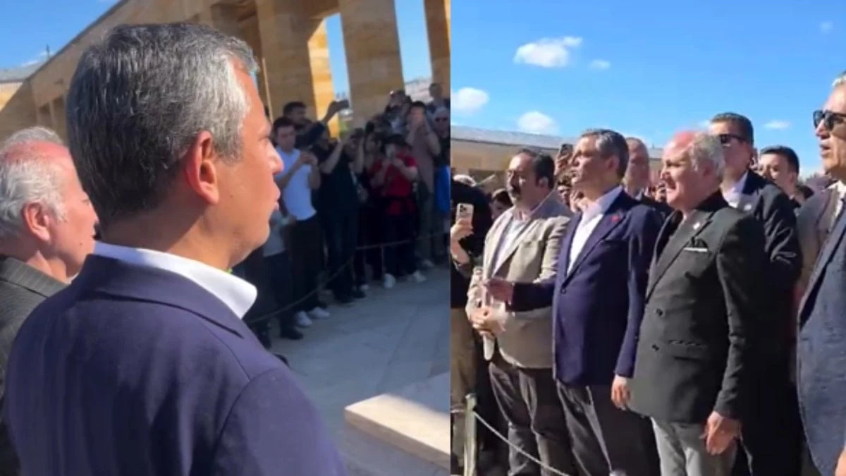 Özgür Özel Anıtkabir'de İsmet İnönü'nün kabrini ziyaret etti