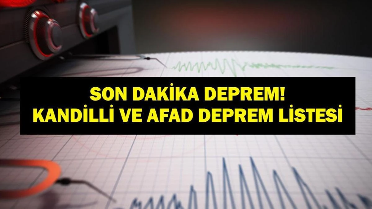 31 Mayıs Son Dakika: Ege Denizi'nde 1.8 Büyüklüğünde Deprem