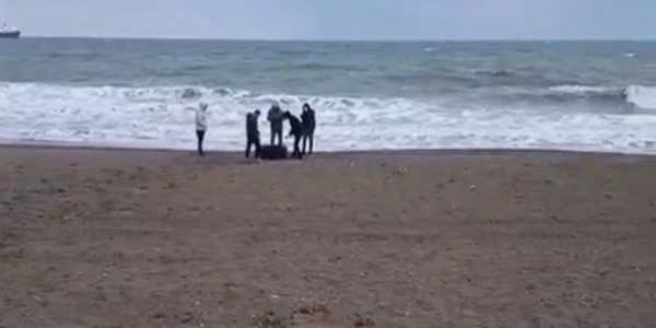 Sakarya Karasu'da sahile vuran çantadan 21,5 kilo skunk çıktı