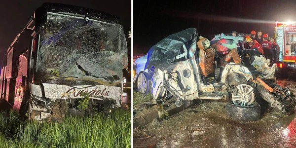 Uşak'ta 7 aracın karıştığı zincirleme kaza: 4 ölü, 17 yaralı