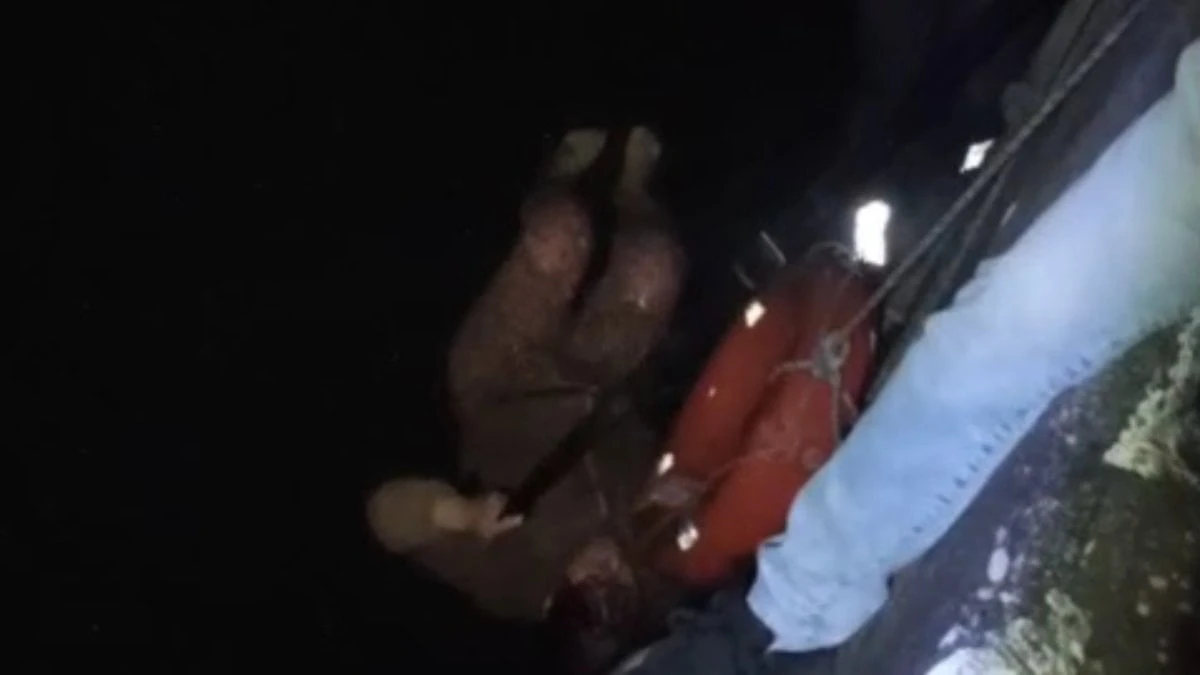 Seyhan Nehri'ne Düşen Kadın İtfaiye Ekipleri Tarafından Kurtarıldı