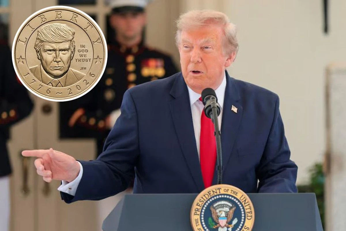 ABD Darphanesi Trump portreli 1 Dolarlık altın para hazırlanıyor