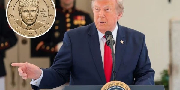 ABD Darphanesi Trump portreli 1 Dolarlık altın para hazırlanıyor