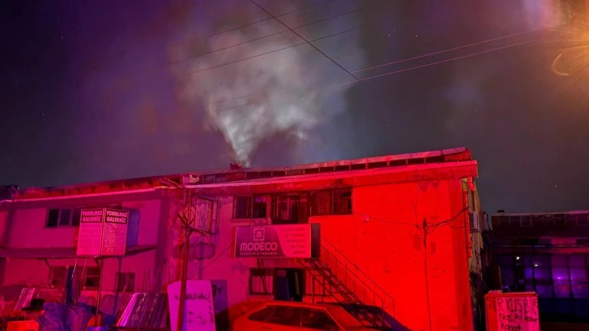 Kayseri'de galvaniz kaplama atölyesinde çıkan yangın söndürüldü
