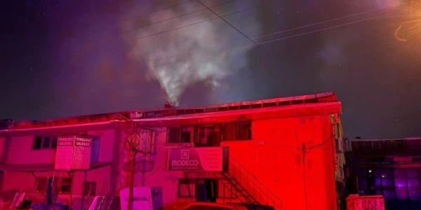 Kayseri'de galvaniz kaplama atölyesinde çıkan yangın söndürüldü