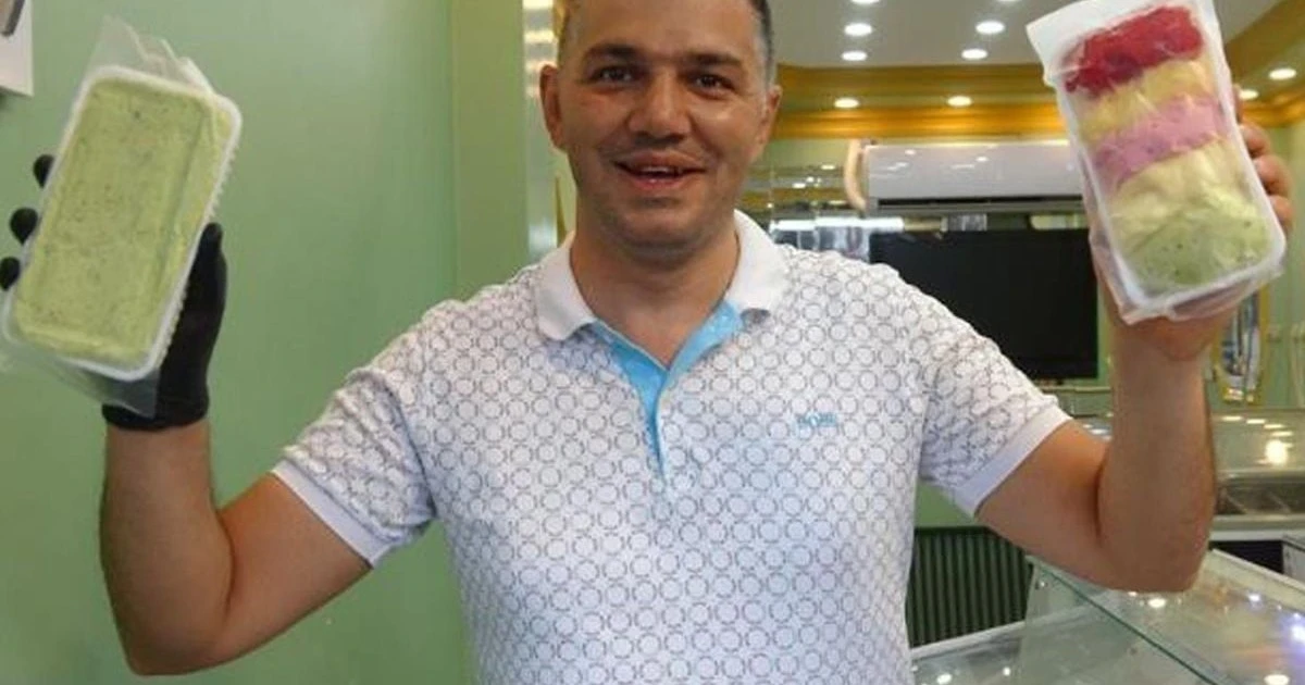 Kilis'te dondurmacı 400 TL iddiasına tepki gösterip fiyatı 10 TL'ye çekti