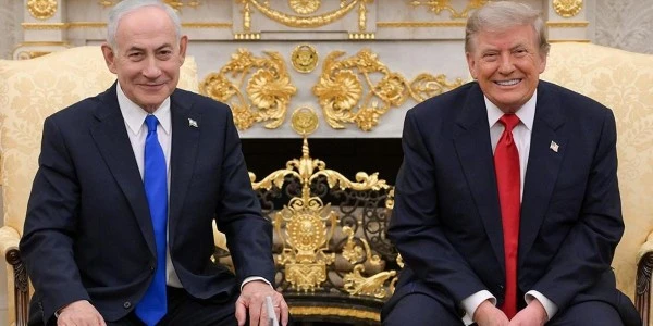 Trump ile Netanyahu Beyaz Saray'da görüştü — Üst düzey katılım ve protesto