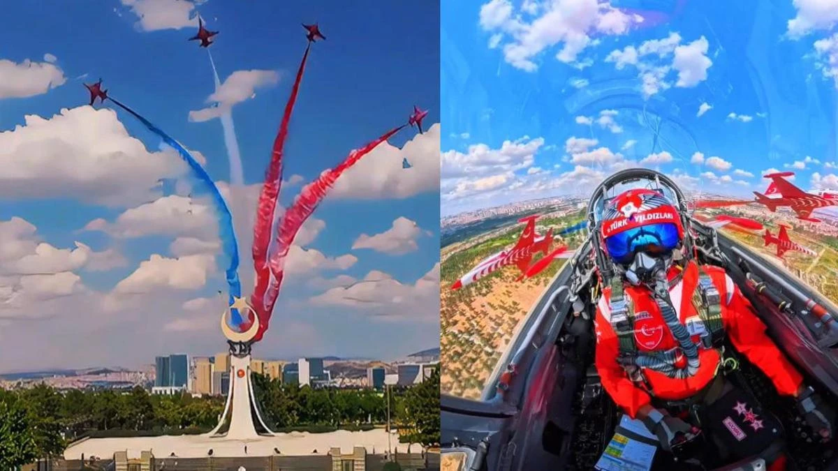 NATO paylaştı: Türk Yıldızları'nın hassas selam uçuşu