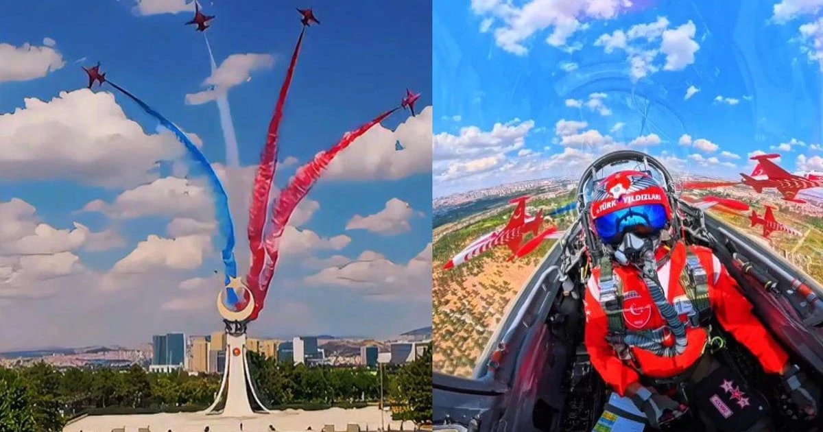 NATO paylaştı: Türk Yıldızları'nın hassas selam uçuşu