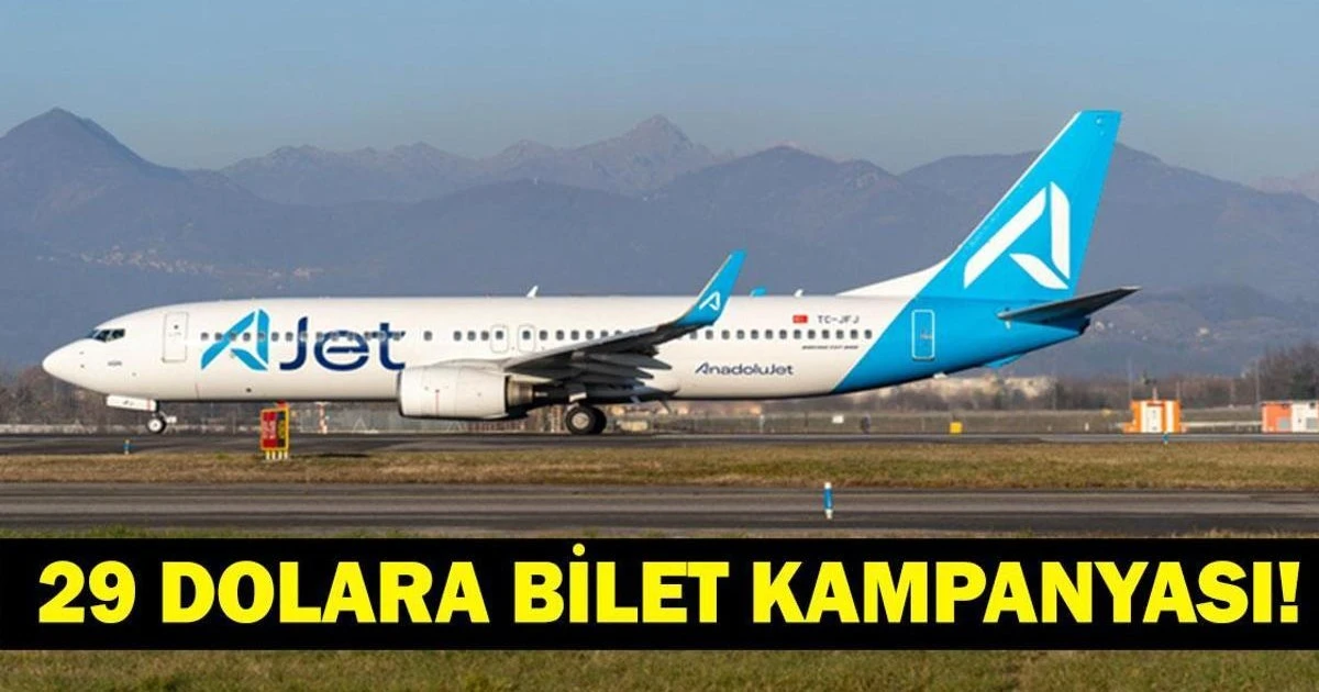 AJet Yurt Dışı Kampanyası: 29 Dolardan Başlayan Biletler