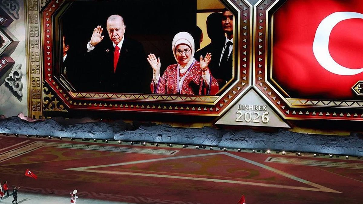 Emine Erdoğan Bişkek’te 6. Dünya Göçebe Oyunları açılışına katıldı