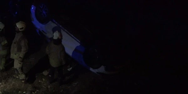 Ümraniye'de park halindeki otomobil alt yola yuvarlandı: 1 ölü