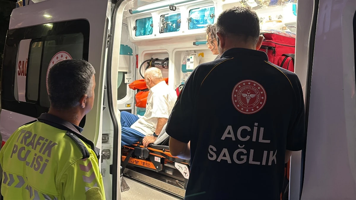Aksaray'da direksiyon başında kalp krizi geçiren sürücü kurtarıldı