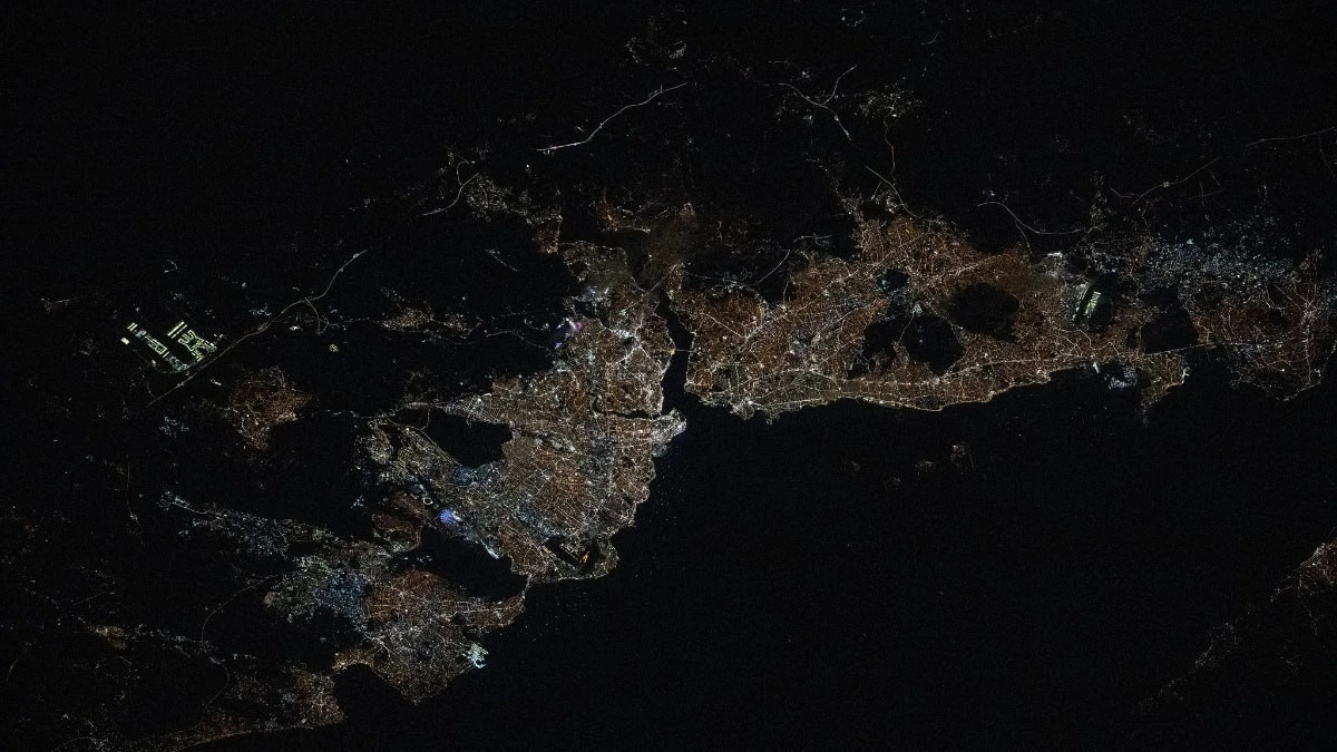 Uluslararası Uzay İstasyonu'ndan İstanbul görüntüleri paylaşıldı