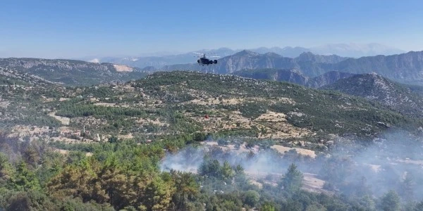 Burdur'da orman yangını yoğun müdahale sonucu tamamen söndürüldü