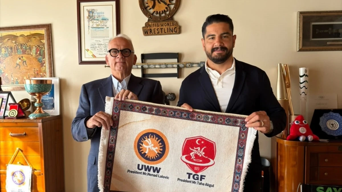 Taha Akgül'den UWW Başkanı Nenad Lalovic'e İsviçre ziyareti