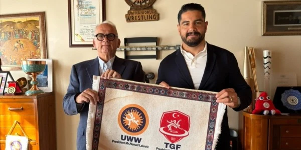 Taha Akgül'den UWW Başkanı Nenad Lalovic'e İsviçre ziyareti