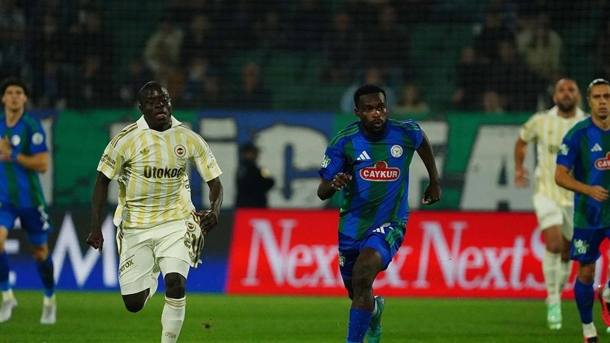 Çaykur Rizespor-Fenerbahçe maçında öne çıkan anlar