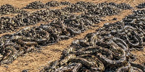 Everglades’te dev pitonları artık yerli yırtıcılar avlıyor