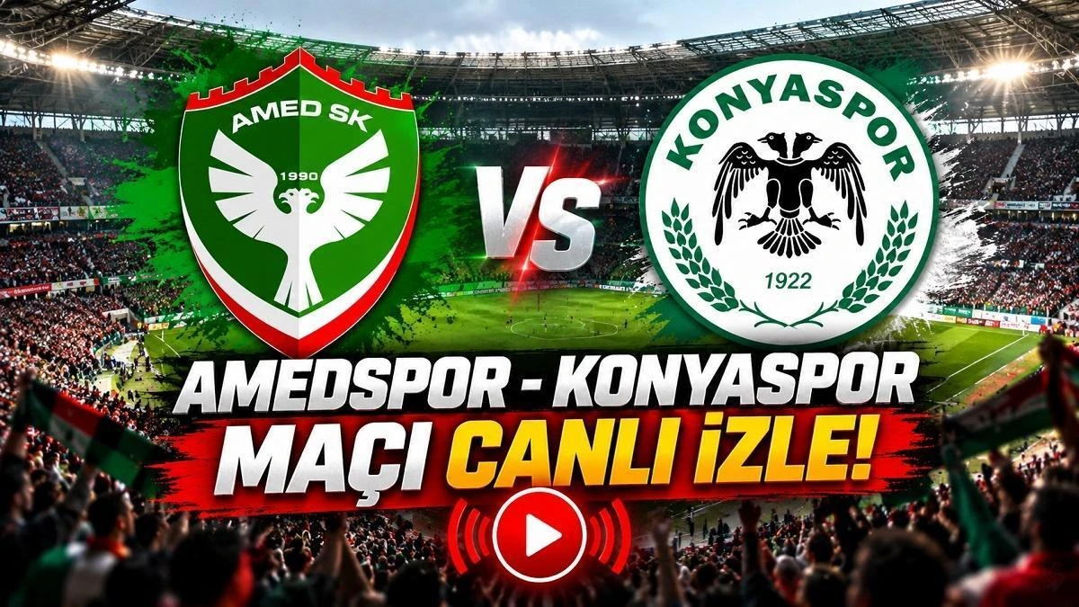 Amedspor-Konyaspor maçı ne zaman, saat kaçta, hangi kanalda?