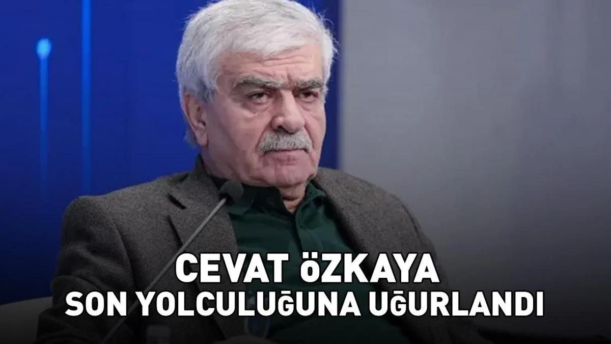 Yazar Cevat Özkaya, İstanbul’da son yolculuğuna uğurlandı