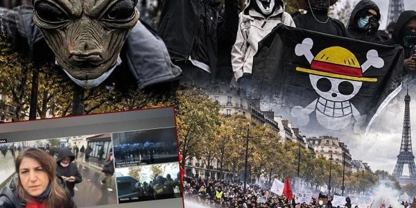 Paris'teki Sarı Yelekliler eyleminde 200'e yakın gözaltı