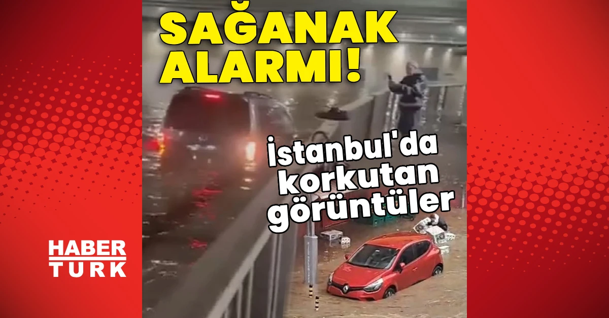 İstanbul'da sağanak etkili oldu: Pendik'te alt geçit su bastı