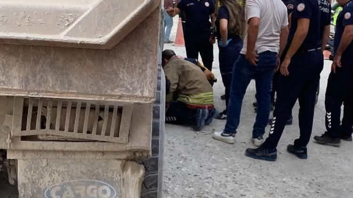 Hatay'da kamyonun altında kalan motosiklet sürücüsü öldü