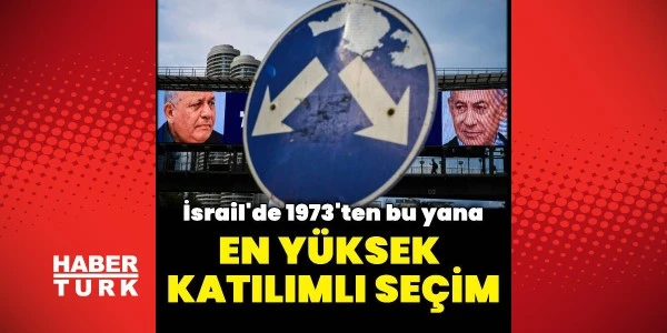 İsrail seçimlerinde saat 18.00 itibarıyla katılım rekoru