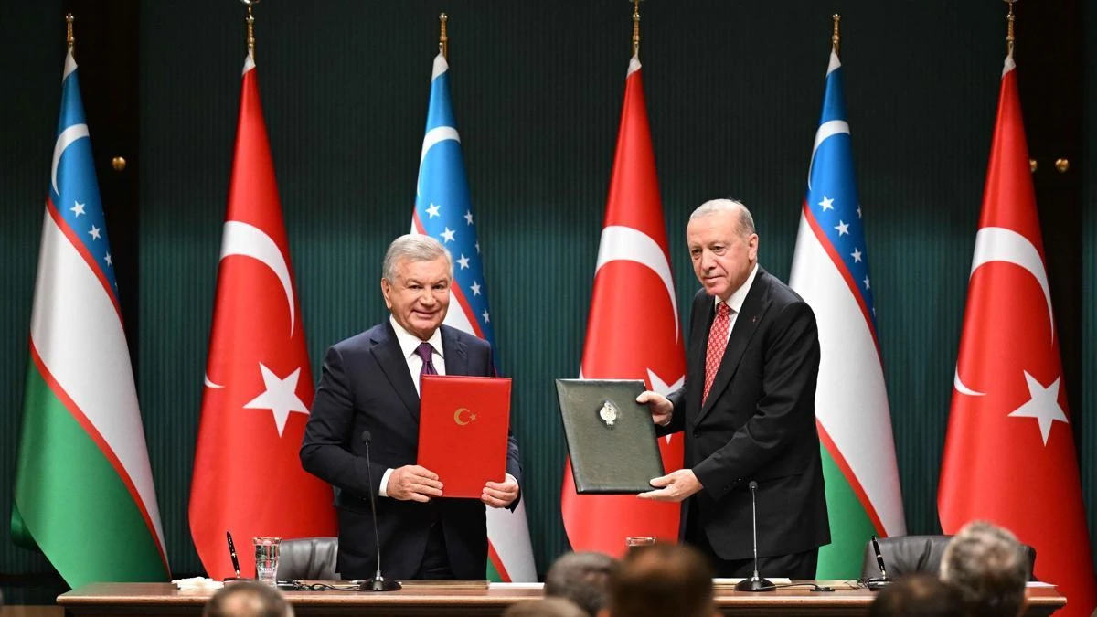 Erdoğan-Mirziyoyev görüşmesinin ardından 5 anlaşma imzalandı