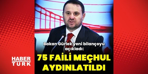Gürlek: 68 dosyadaki 75 cinayet faili meçhul olmaktan çıktı